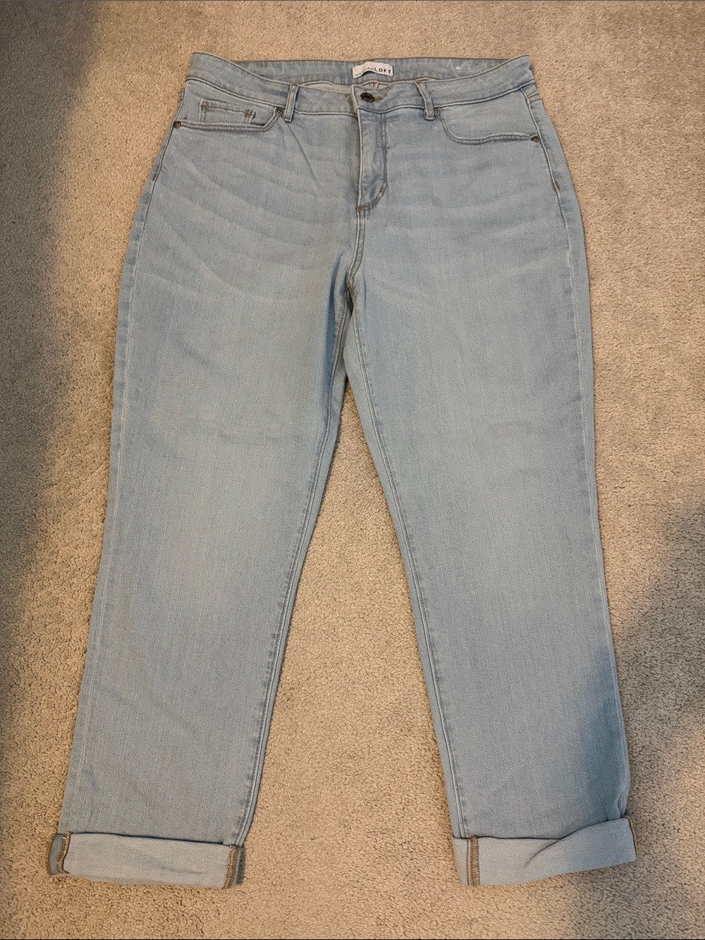 Loft 12 light denim crop jeans 👖